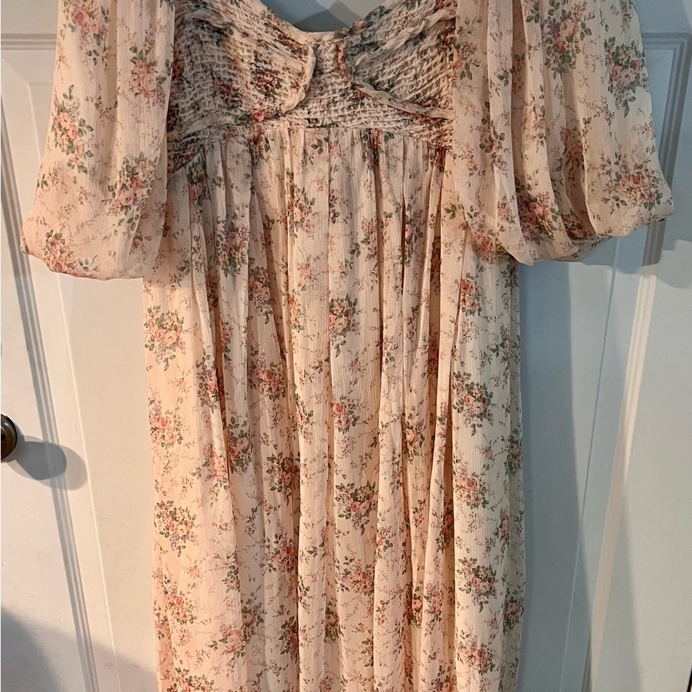 Harlow maxi dress in petal pink